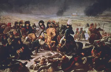 Napoléon sur le champ de bataille d'Eylau, 1807 - crédits : Universal History Archive/ Getty Images