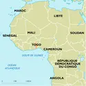 Togo : carte de situation - crédits : Encyclopædia Universalis France