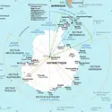 Antarctique : carte politique - crédits : Encyclopædia Universalis France