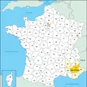 Alpes-de-Haute-Provence : carte de situation - crédits : © Encyclopædia Universalis France