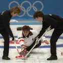 Match de curling - crédits : © Gary M Prior/ Allsport/ Getty Images