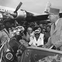 Charles de Gaulle en Côte d'Ivoire, 1958 - crédits : Keystone/ Hulton Archive/ Getty Images