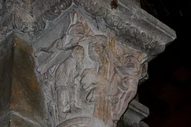 La Chute de Simon le Magicien, basilique de Vézelay - crédits : Laurence Caillaud