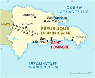 Dominicaine (République) : carte générale - crédits : Encyclopædia Universalis France