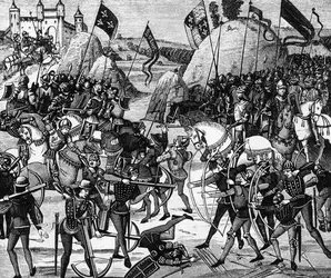 Bataille de Crécy, 1346 - crédits : Hulton Archive/ Getty Images