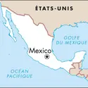 Mexico : carte de situation - crédits : © Encyclopædia Universalis France