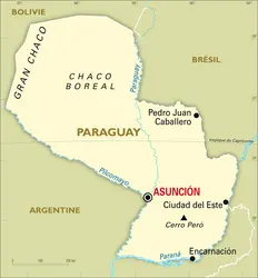 Paraguay : carte générale - crédits : Encyclopædia Universalis France