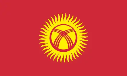 Kirghizstan : drapeau - crédits : Encyclopædia Universalis France