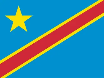 Congo (République démocratique du) : drapeau - crédits : Encyclopædia Universalis France