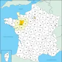 Mayenne : carte de situation - crédits : © Encyclopædia Universalis France