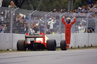 Alain Prost - crédits : Tony Feder/ Allsport/Getty Images