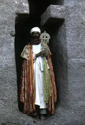 Prêtre copte d’Éthiopie - crédits : A. Tessore/ De Agostini/ Getty Images