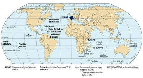 France d'outre-mer - crédits : Encyclopædia Universalis France