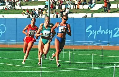 Pentathlon moderne : la course à pied - crédits : © Jacques Langevin/ Sygma/ Getty Images