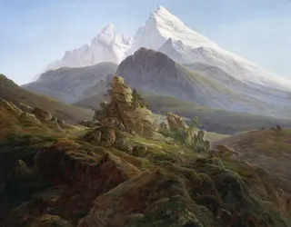 <em>Le Watzmann</em>, peinture de Caspar David Friedrich - crédits : DeAgostini/ Getty Images