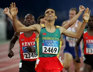 Hicham El Guerrouj - crédits : © Barry Chin/ The Boston Globe/ Getty Images