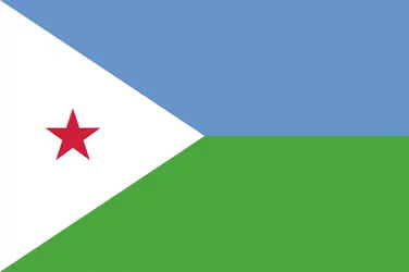 Djibouti : drapeau - crédits : Encyclopædia Universalis France