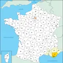 Var : carte de situation - crédits : © Encyclopædia Universalis France