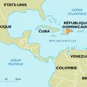 Dominicaine (République) : carte de situation - crédits : Encyclopædia Universalis France