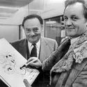 René Goscinny et Albert Uderzo - crédits :  STAFF/ AFP