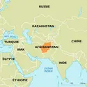 Afghanistan : carte de situation - crédits : Encyclopædia Universalis France