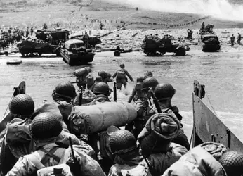 Débarquement en Normandie, 6 juin 1944 - crédits : Wall/ MPI /Getty Images