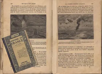 Manuel d’histoire d’Ernest Lavisse - crédits : © Archives municipales de Cholet, cote : 34J40, Histoire de France. Cours moyen, Librairie Armand Colin, 1927. Fonds Massé. Coll. AMC