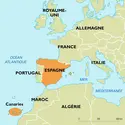 Espagne : carte de situation - crédits : Encyclopædia Universalis France