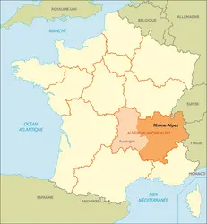 Ancienne région Rhône-Alpes - crédits : © Encyclopædia Universalis France