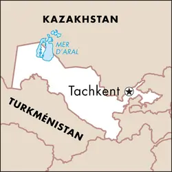 Tachkent : carte de situation - crédits : © Encyclopædia Universalis France