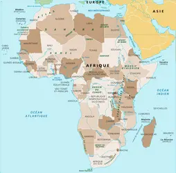 Afrique : carte générale - crédits : Encyclopædia Universalis France