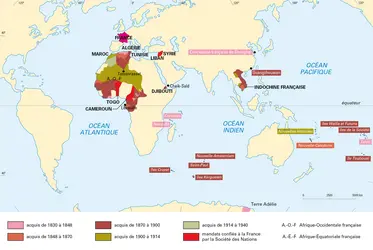 Le second empire colonial français - crédits : © Encyclopædia Universalis France