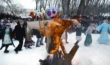 Fête traditionnelle, Biélorussie - crédits : © Sergei Balai/ Nurphoto/ AFP