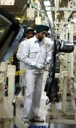Usine de production automobile, Inde - crédits : Pankaj Nangia/ Bloomberg/ Getty Images
