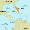 Bahamas : carte de situation - crédits : Encyclopædia Universalis France