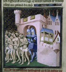 Cathares expulsés de Carcassonne - crédits : British Library/ AKG-images