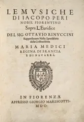 Euridice, de Jacopo Peri - crédits : The Newberry Library, Pio Resse Collection, 1889 