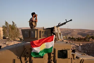 Soldat kurde en 2014 - crédits : © Sebastian Meyer/ Corbis/ Getty Images