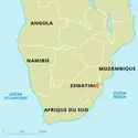 Eswatini : carte de situation - crédits : Encyclopædia Universalis France