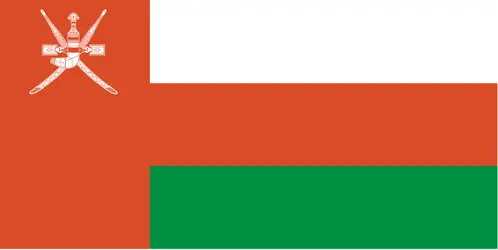 Oman : drapeau - crédits : Encyclopædia Universalis France