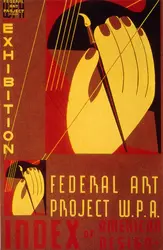 Affiche d'exposition d'art, États-Unis - crédits : © MPI/ Archive Photos/ Getty Images