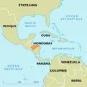 Honduras : carte de situation - crédits : Encyclopædia Universalis France