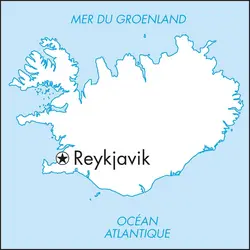 Reykjavik : carte de situation - crédits : © Encyclopædia Universalis France