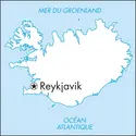 Reykjavik : carte de situation - crédits : © Encyclopædia Universalis France