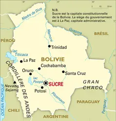 Bolivie : carte générale - crédits : Encyclopædia Universalis France