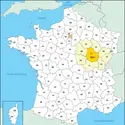 Côte-d'Or : carte de situation - crédits : © Encyclopædia Universalis France