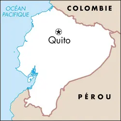 Quito : carte de situation - crédits : © Encyclopædia Universalis France