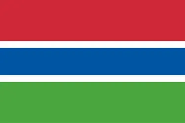Gambie : drapeau - crédits : Encyclopædia Universalis France