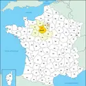 Eure-et-Loir : carte de situation - crédits : © Encyclopædia Universalis France