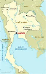 Thaïlande : carte générale - crédits : Encyclopædia Universalis France